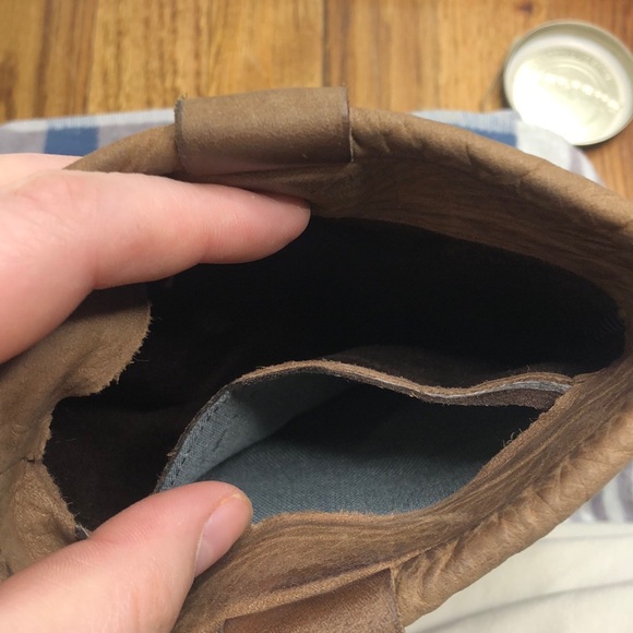 💥HP Vince Camuto Chapin fold over boots light brown size 7.5 - Picture 8 of 9